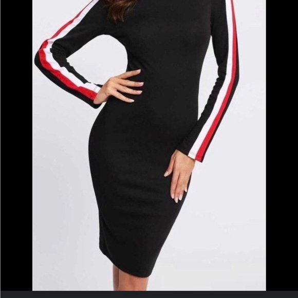 Zara Dresses & Skirts - Zara Trafaluc Womens Long Sleeve Crew Neck Fitted Dress